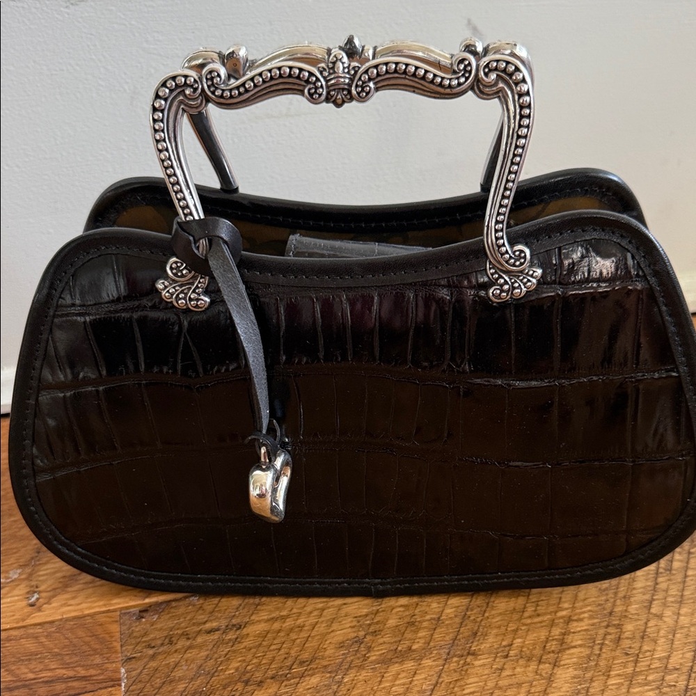 Brighton Croc-Embossed Handbag